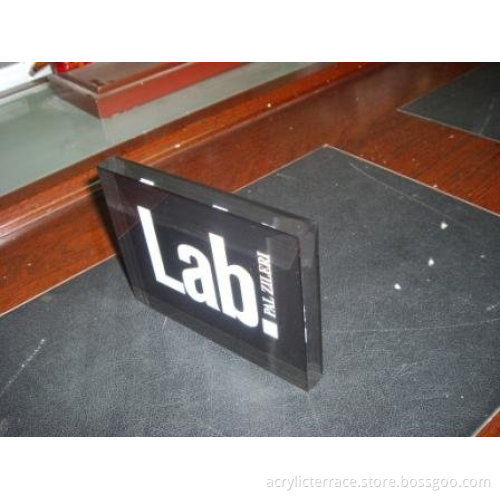 Acrylic logo block